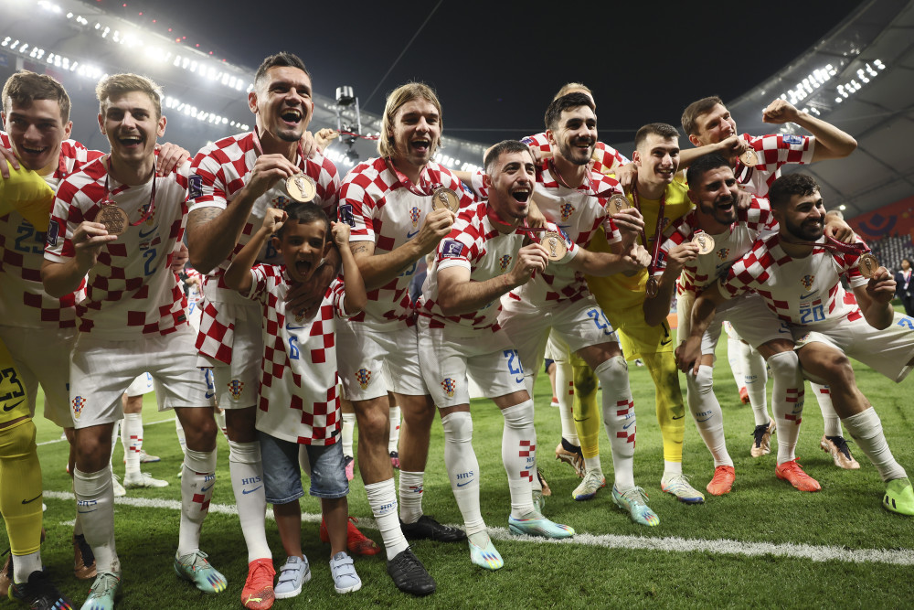 克罗地亚队在赛场上大放异彩